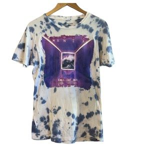 Fall Out Boy Purple Tie Dye Graphic Tee Size Medium